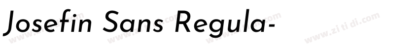 Josefin Sans Regula字体转换